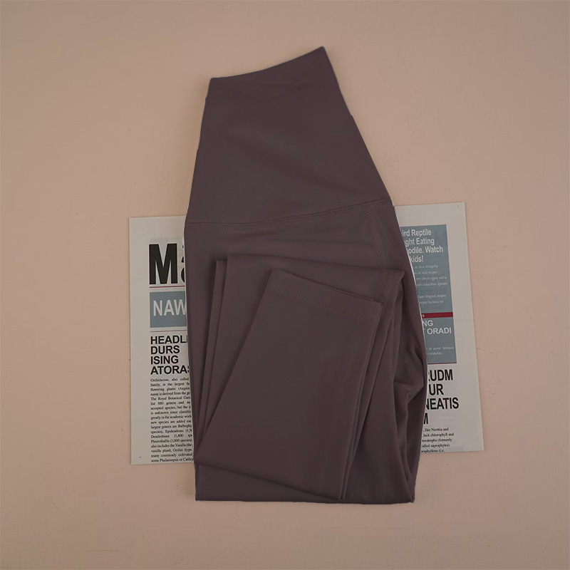 High waist nude yoga pants female elastic tight hip lifting exercise fitness leggings#01