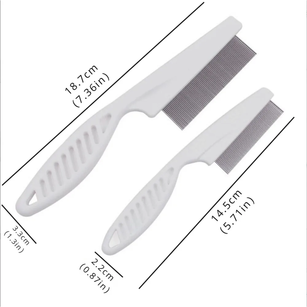 1PC Cat Dog Flea Mouth Hair Comb Teeth Row Comb Eye Clean Face To Float Hair Needle Comb Pet Supplies Pet Hair Remover