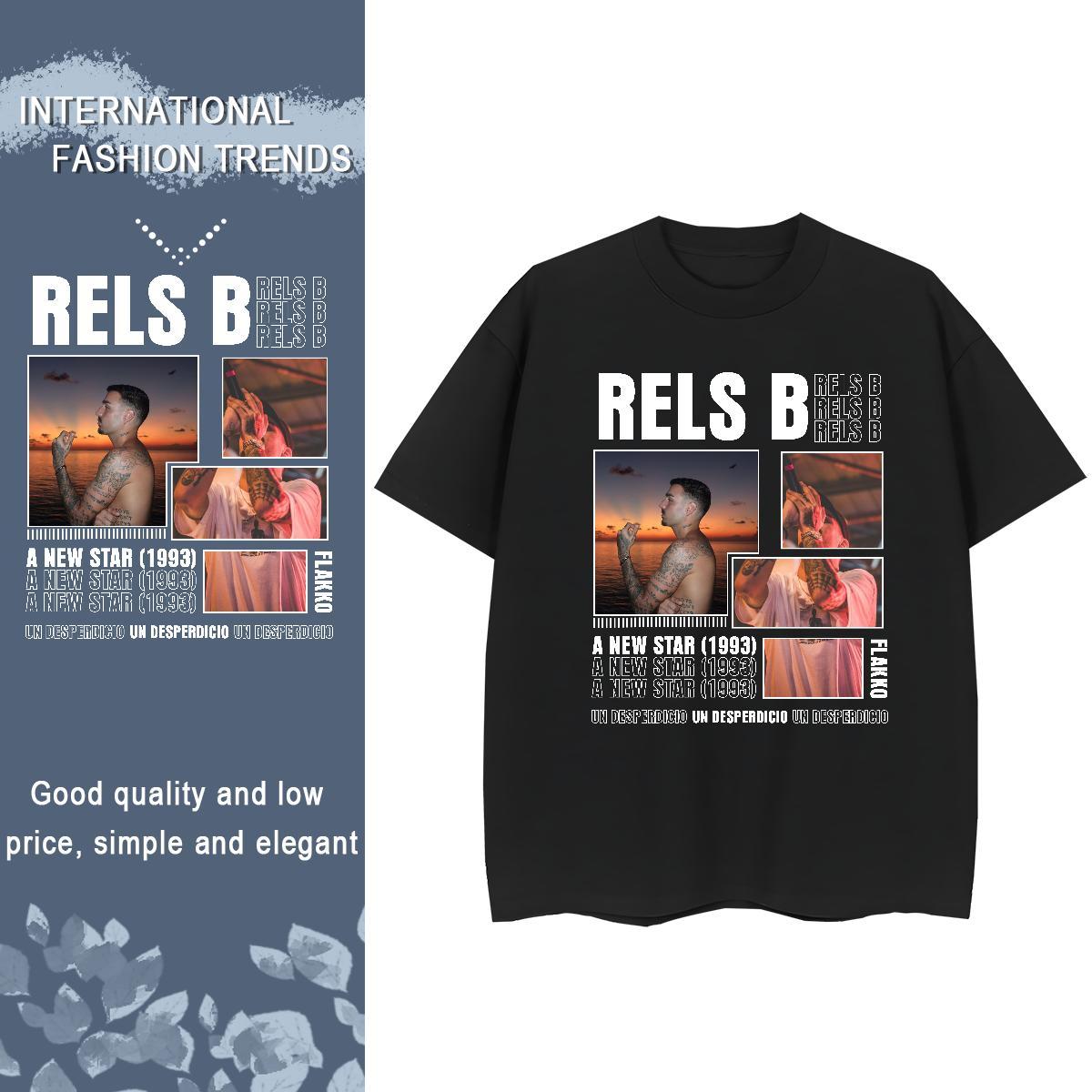 Fashion New Women T Shirts 230g 100% Cotton Breathable Short Sleeve Sports Street Wear RELS B Couples T Shirts High quality Anime Oversized Tee Shirt