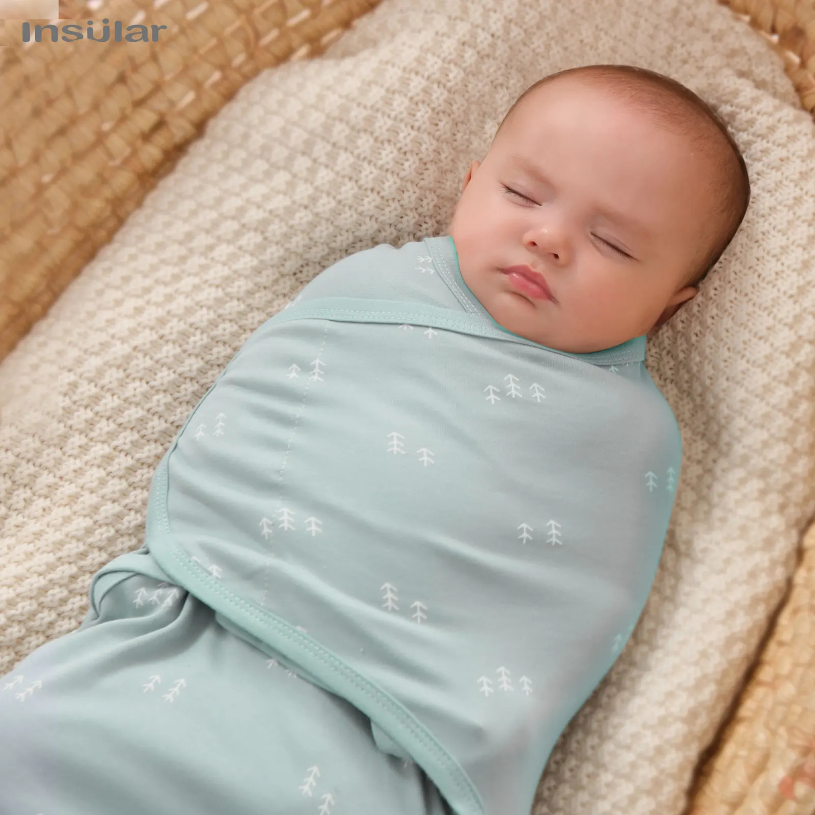 3 Piece A Suit INSULAR Cotton Baby Anti-shock Sleeping Bags born Swaddle Wrap Bags Held By The Baby Anti-kick Spanned 241011