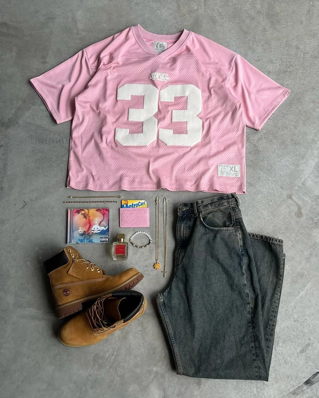 Vintage 33 letter printed mesh womens sports and fitness patch Y2K mens casual hiphop Tshirt Gothic 241011