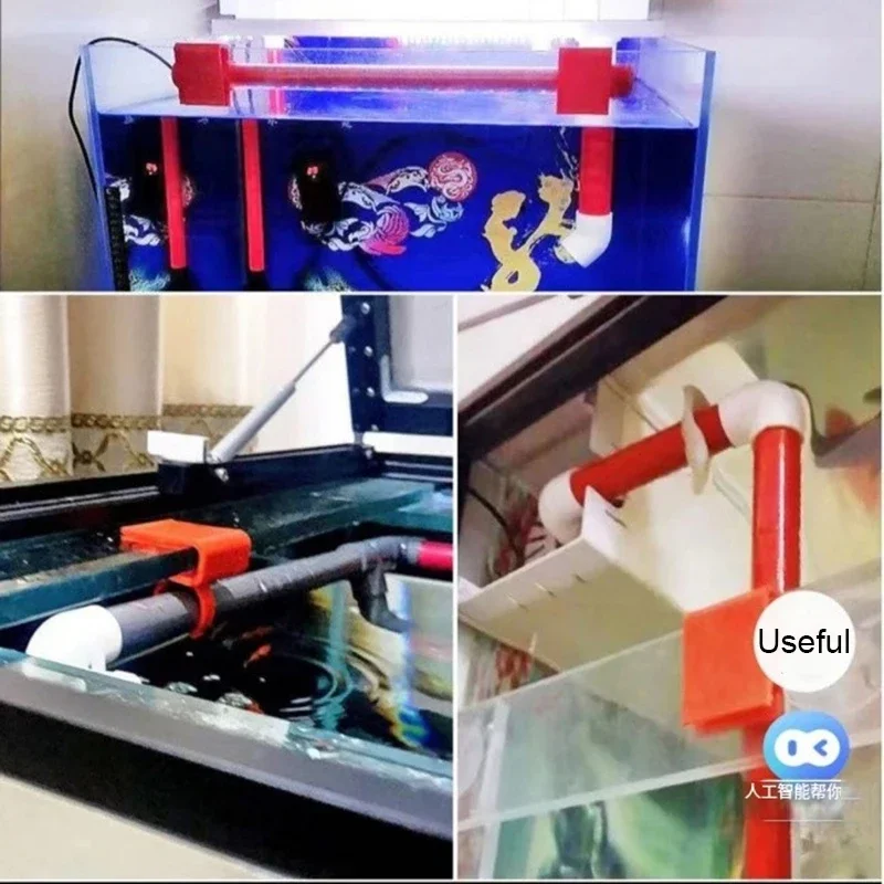 1Pcs Aquarium LED Light Holder Water Pipe Hose Mount Bracket Fixed Clip Fish Tank Hose Clamp Submersible Led Pool Lights
