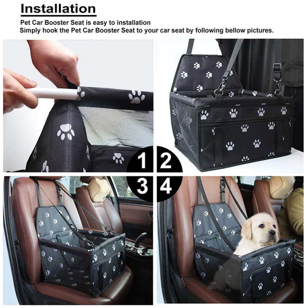Pet Car Seat Waterproof Foldable Travel Pet Dog Seat Cat Dog Travel Bag Pet Car Ride Supplies