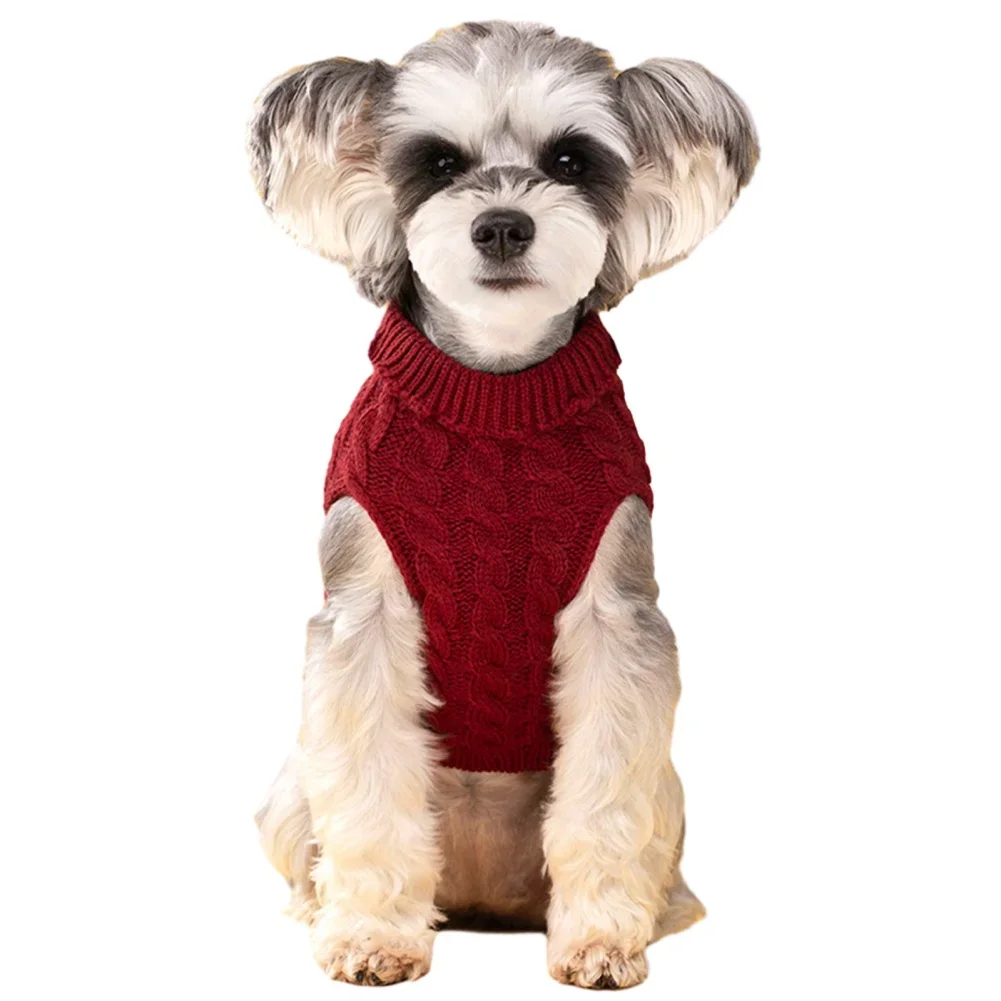 Pet Solid Colour Sweater Candy-Colored Sweater Autumn Winter Comfortale Sweater
