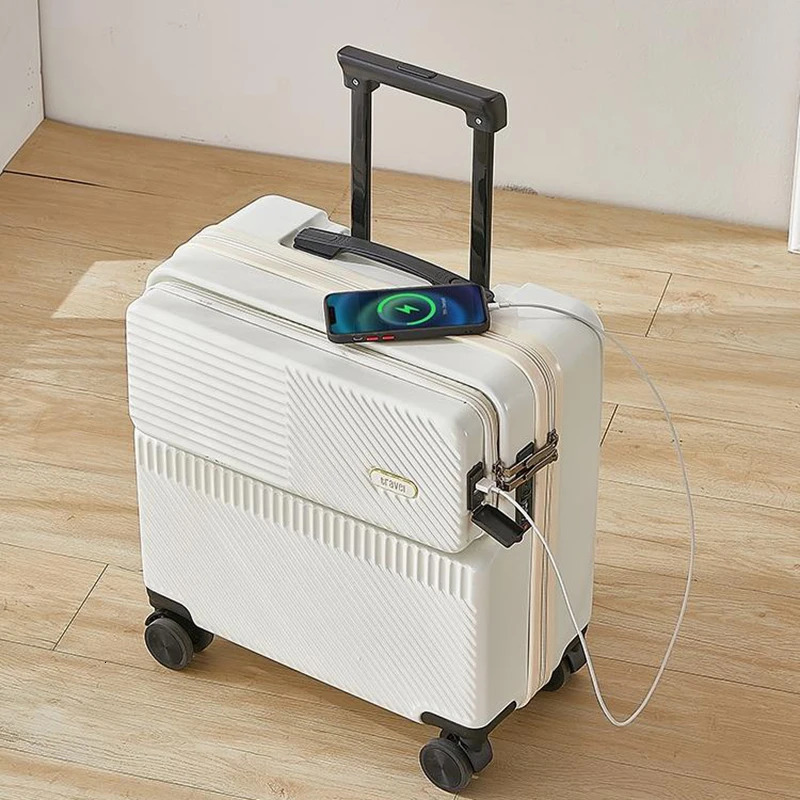 18 female boarding lage small lightweight 20 inch front opening multifunctional travel suitcase for men 241007 e7a2 4