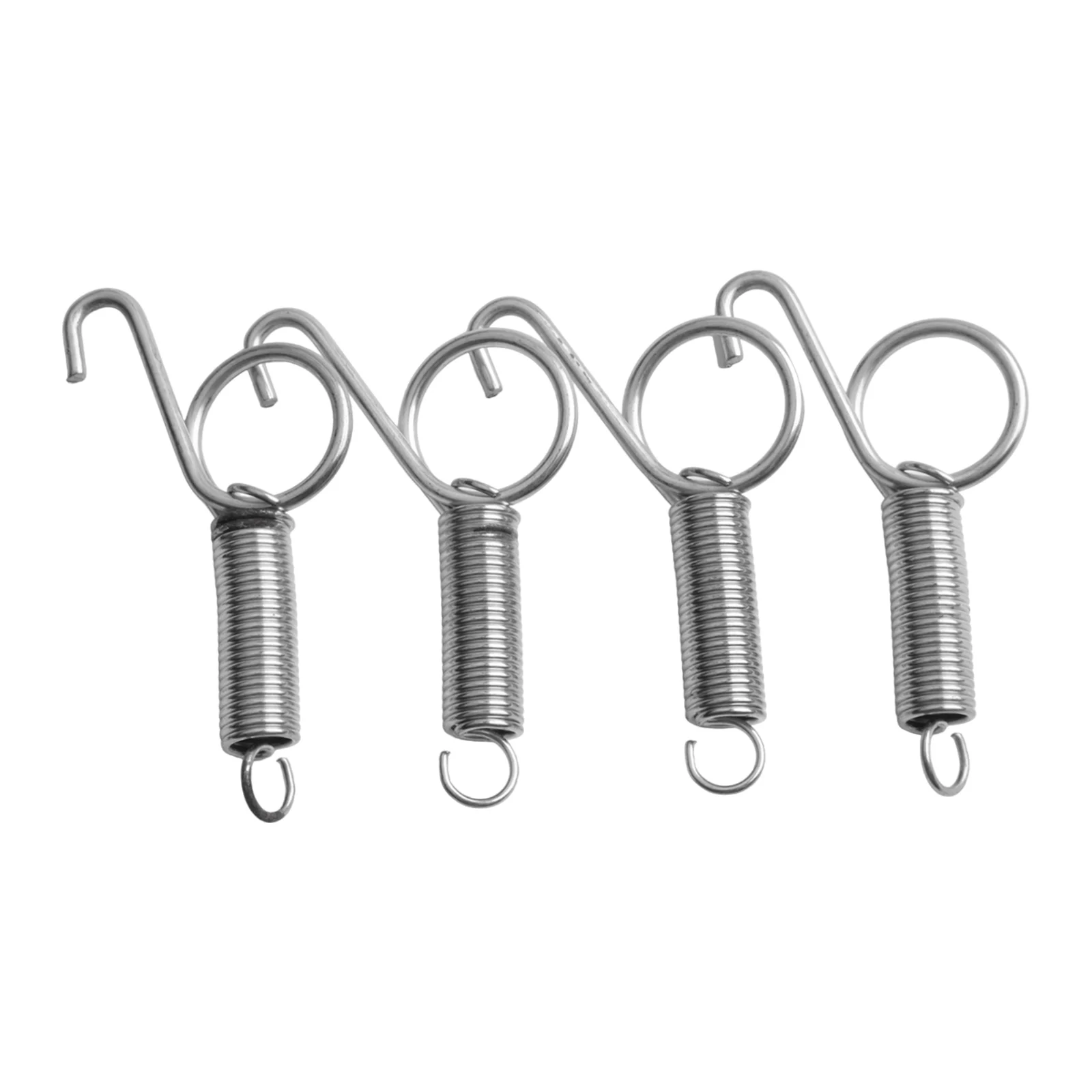4pcs Spring Animal Cage Latches Lock For Fixing Rabbit/Bird Cages Door Galvanizing 70mm Tension Spring With Hook Parts