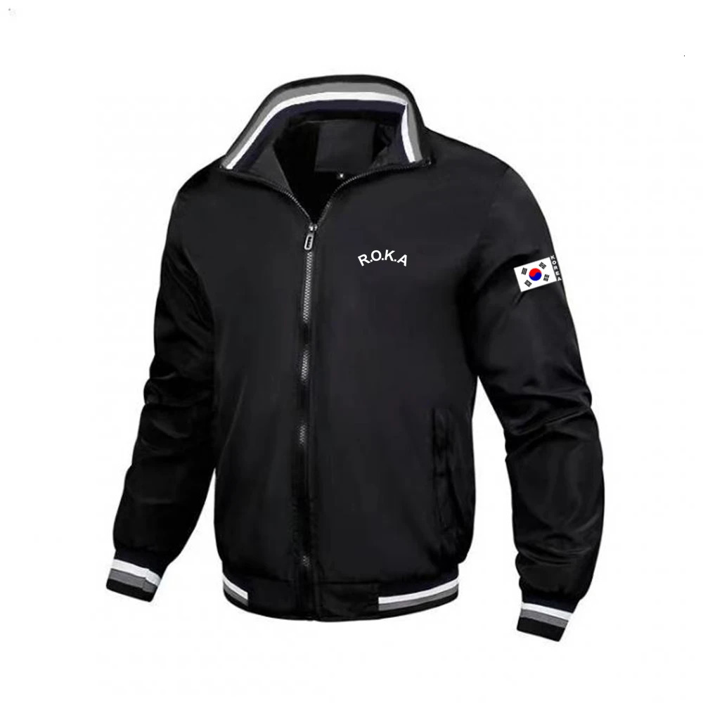 Autumn ROKA Mens Jacket Casual Splicing Pants Baseball Stand Collar High Quality Coat 241011