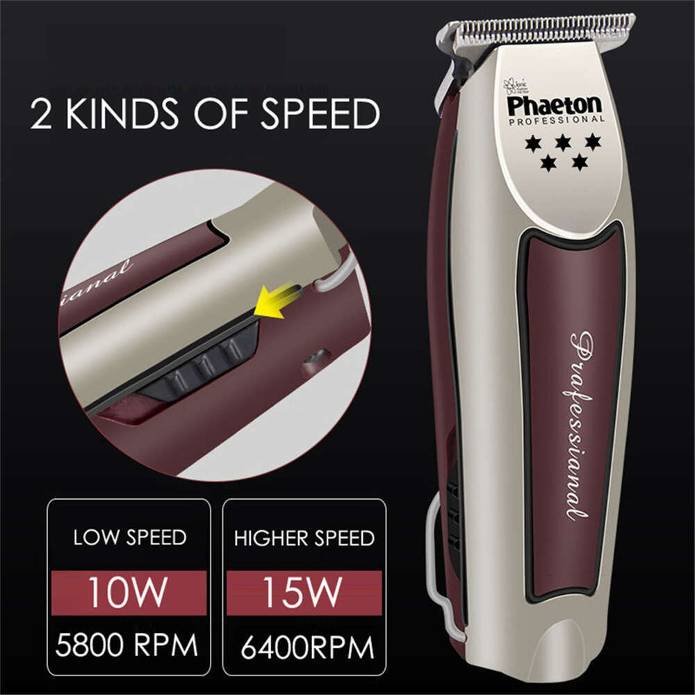 15W Electric Clipper for Salon Professional Rechargeable Hair Trimmer Stainless Steel Blade 0.1mm Cutting hine