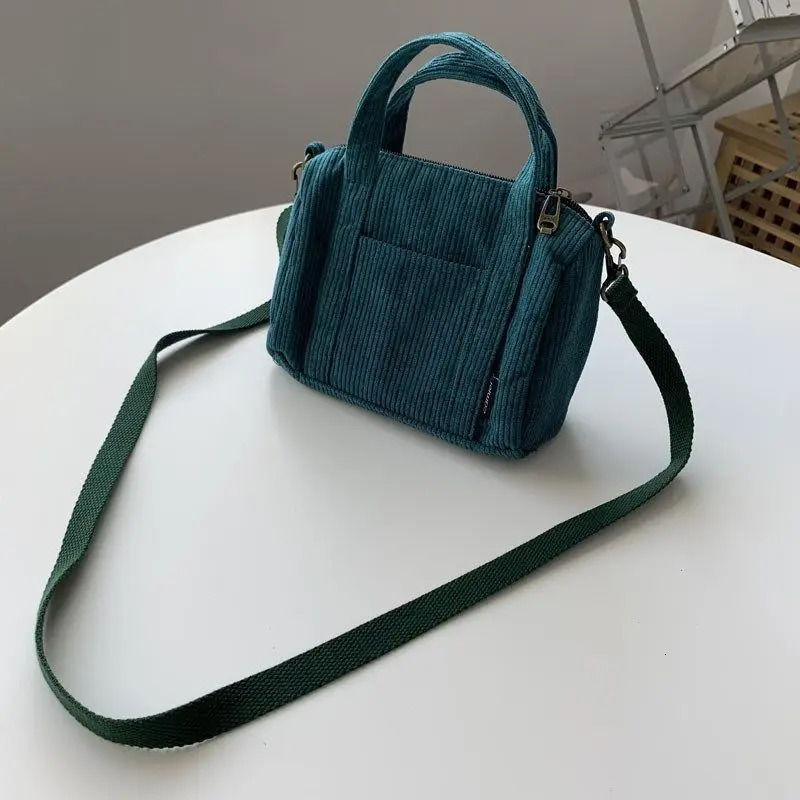 Shoulder Bag For Women Autumn And Winter Corduroy Handbags Simpler Style All Match Literary Crossbody Solid Color Sweet Envelope 241011