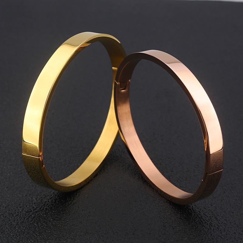 Designer Titanium Steel Nail Bangle Bracelet Diamond Screw Cuff Bangle for Women Men Top Quality Jewelry Gift C089