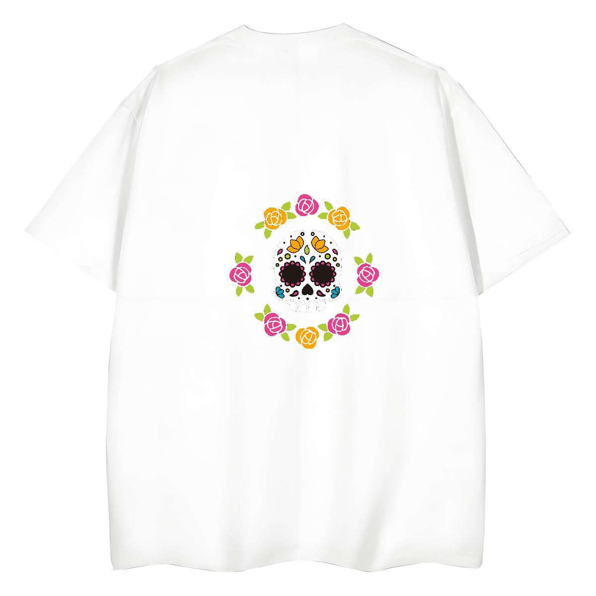 Designer T-Shirts 100% Cotton 230g Short sleeve Soft Casual skull Unisex Tshirts Nice Graphic Clothings