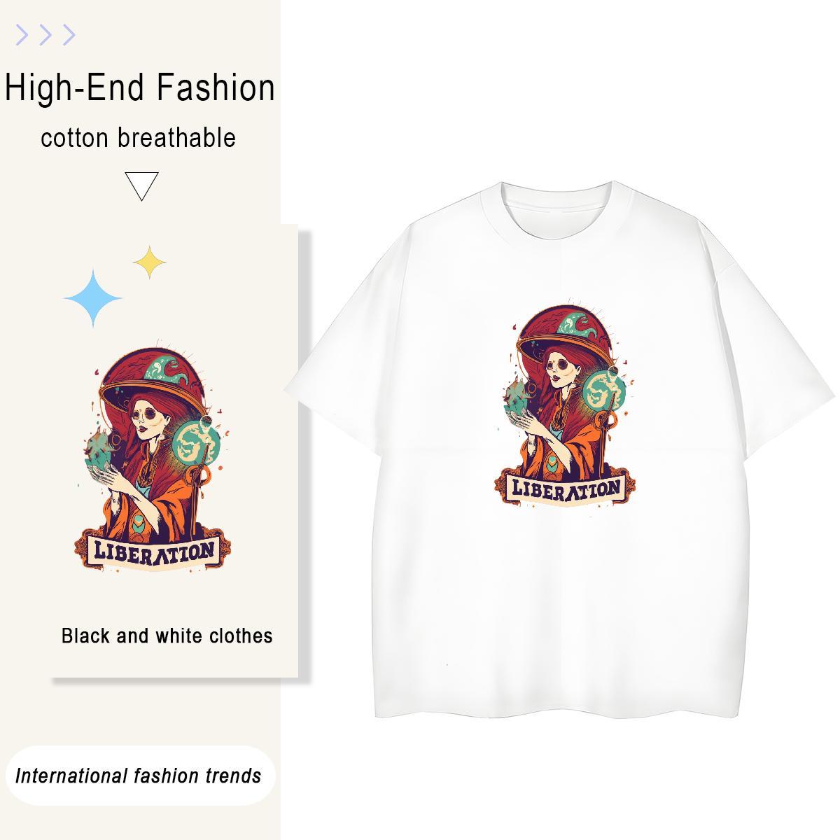 2024 Designer T shirt 230g 100% Cotton Breathable Short Sleeve Casual skull Woman Tshirt Free Shipping DIY Logo Top Shirts