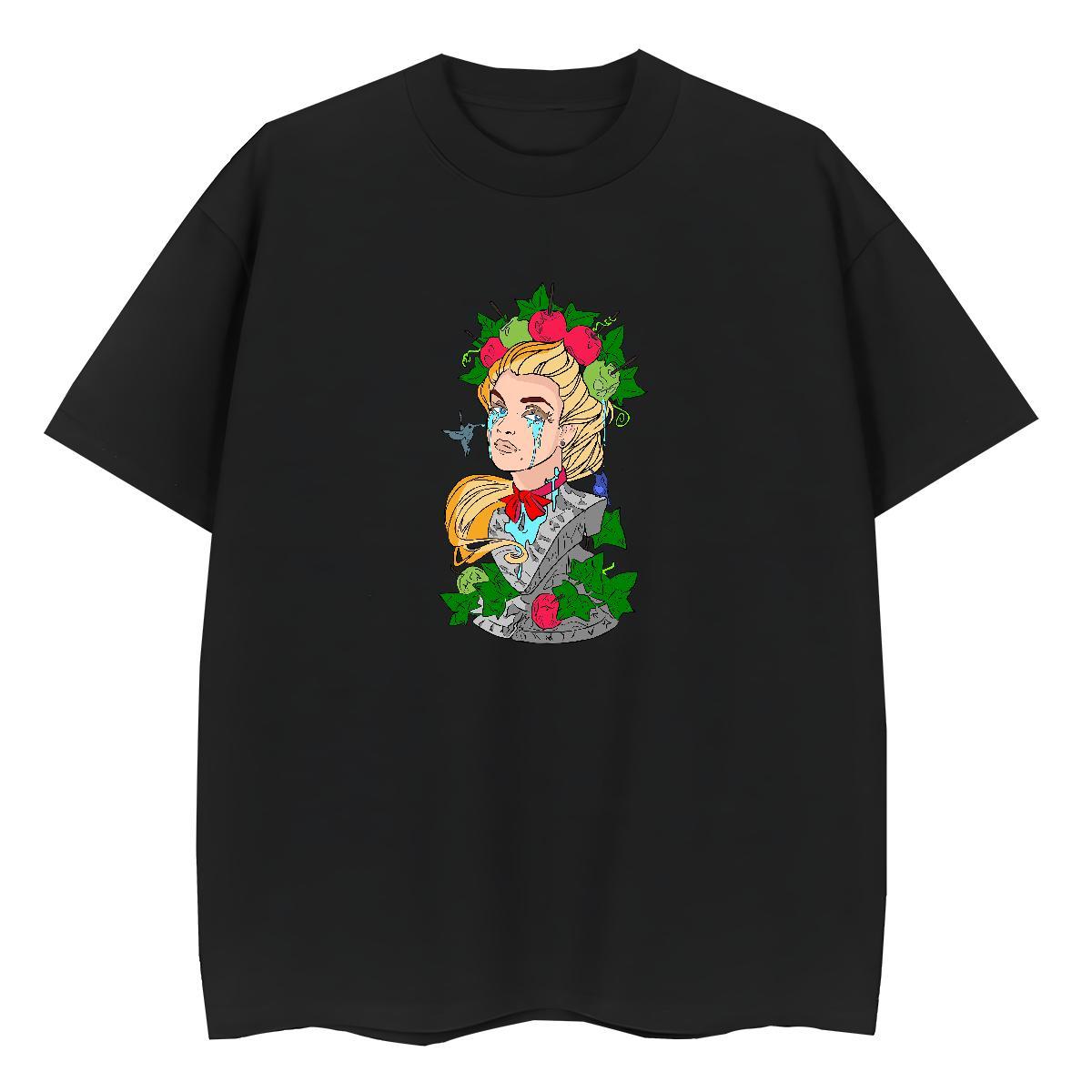 TOP Quality T-Shirts for Women 100% Cotton 230g Breathable Soft Sports Street Wear portrait Tshirt for Man Woman High quality Anime Oversized Tee Shir