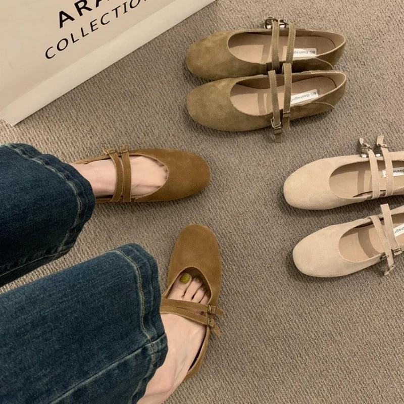 Sier Mary Jane Woman Trend New Womens Loafer Barefoot Shoes Square Toe Elegant Flats for Women Footwear 241014