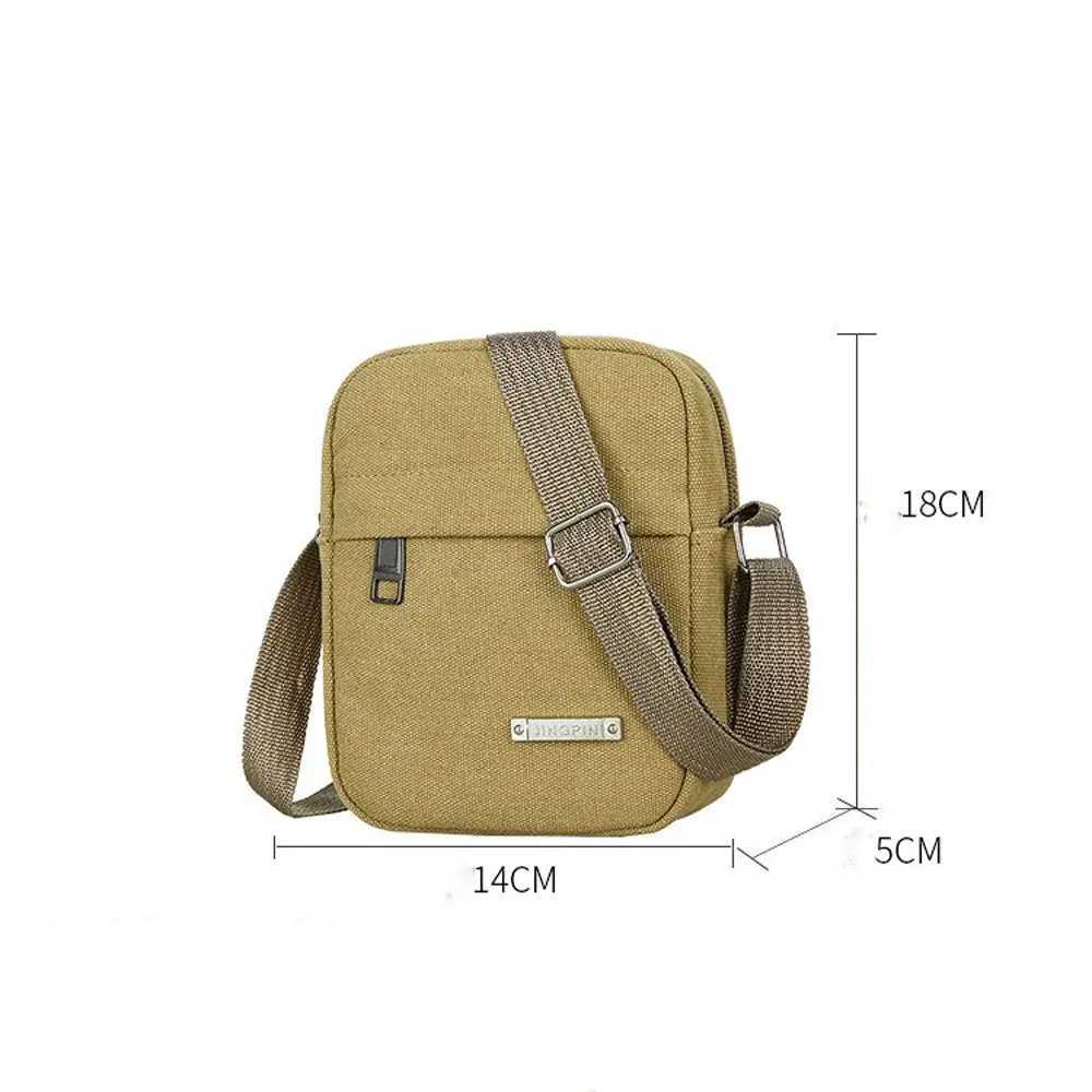 Convenient shopping bag single shoulder mobile backpack canvas backpack mens bag M241014