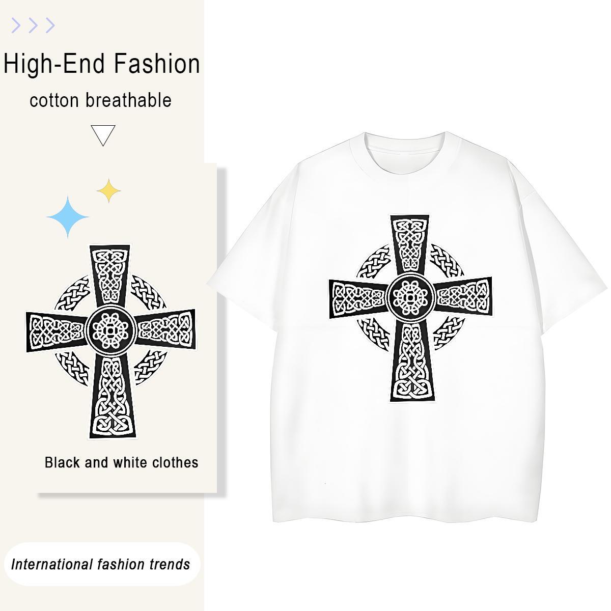 TOP Quality T shirt 230g Pure Cotton Breathable Short Sleeve Hip Hop cross Women Tees Loose fit Oversized L-4XL Top Shirts