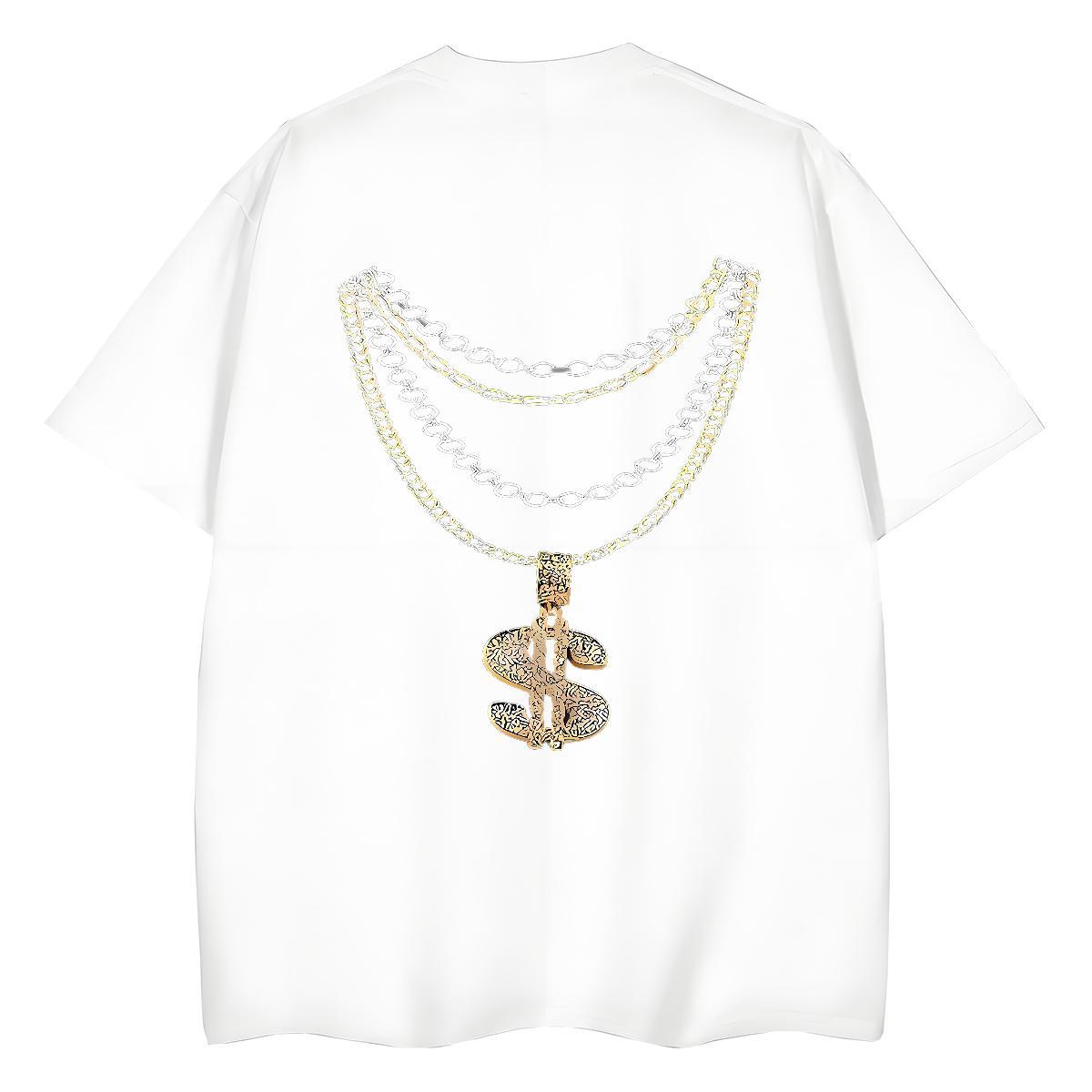 TOP Quality T-Shirts 100% Cotton 230g Crew Neck Breathable Spring Summer money Womens Tshirts Comfortable Anime Print Top Tees