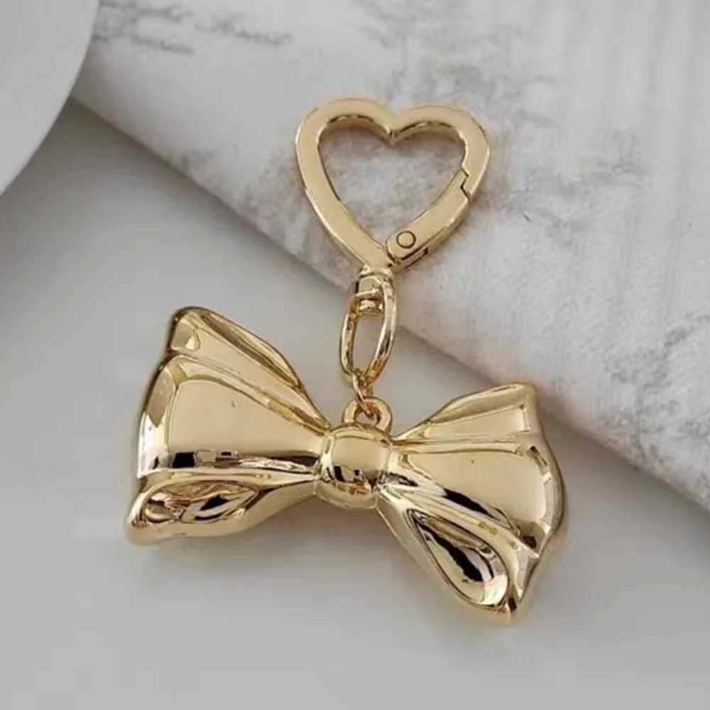 Cute Bow Pearl Bag Panda Chain Y2K Bow Charm Keychain Pendant Decorative Wallet Handbag Pendant Accessories Y241014