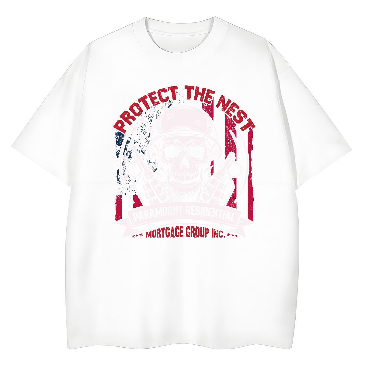 2024 DIY Women T Shirts 230g Cotton Round Neck Short Sleeve Sport skull Womens Tshirts Popular Custom Print Oversized Tops Tees