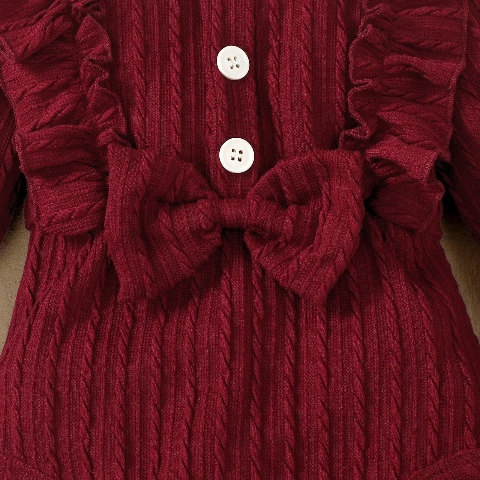 3Pcs born Clothes Set Baby Girl Romper Bow Fashion Long Sleeve Spring Autumn Winter 3 6 9 12 Months Infant Clothing 241011