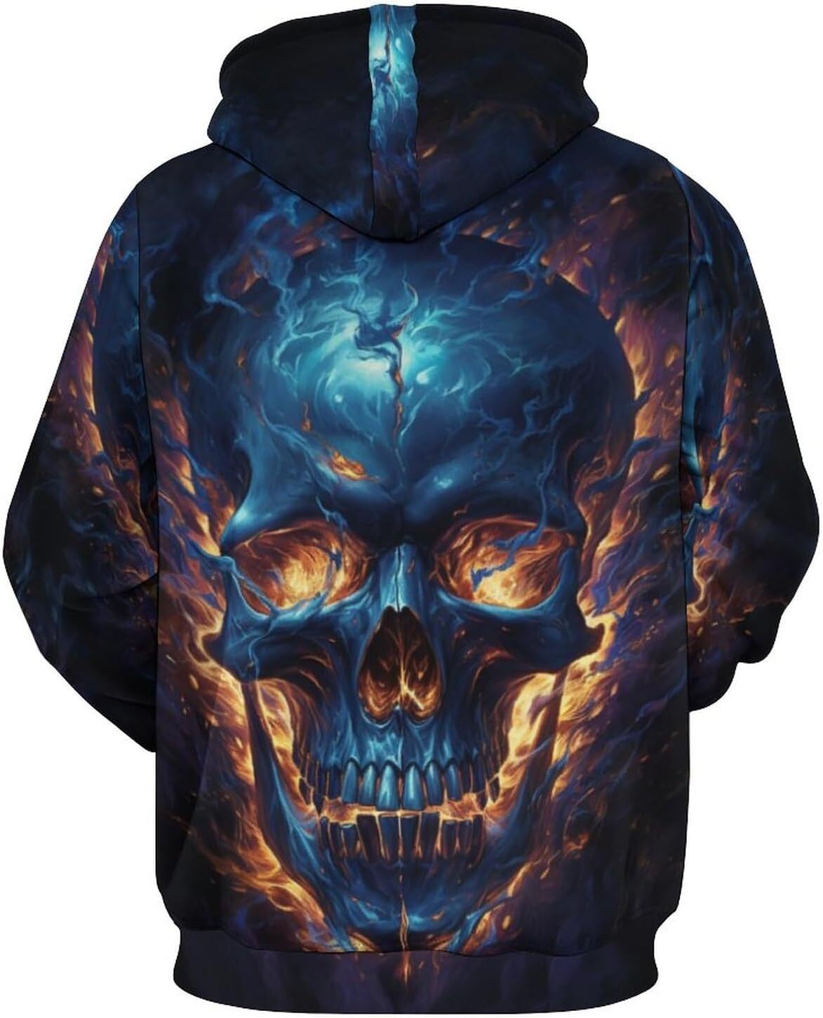 Hoodie for Mens Womens Mens Skull Printed Hoodie Novelty Graphic Hoodie Graphic Hoodies sweatshirt Pullover Trendy Fashion