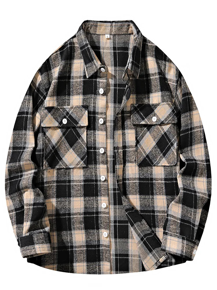 8XL 7XL mens plain flannel long sleeved plus size loose hip-hop street mens casual shirt oversized mens soft dress shirt 241008