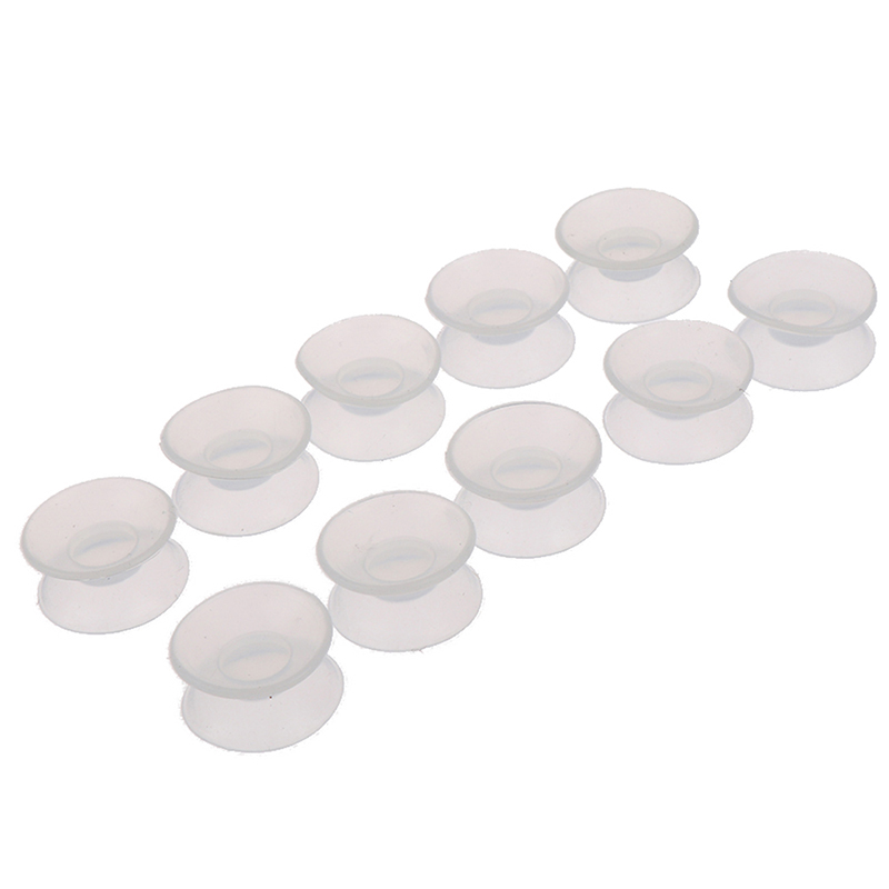 10Pcs Double Sided Suction Cup Sucker Pad for Glass Plastic Clear Sucker Holder