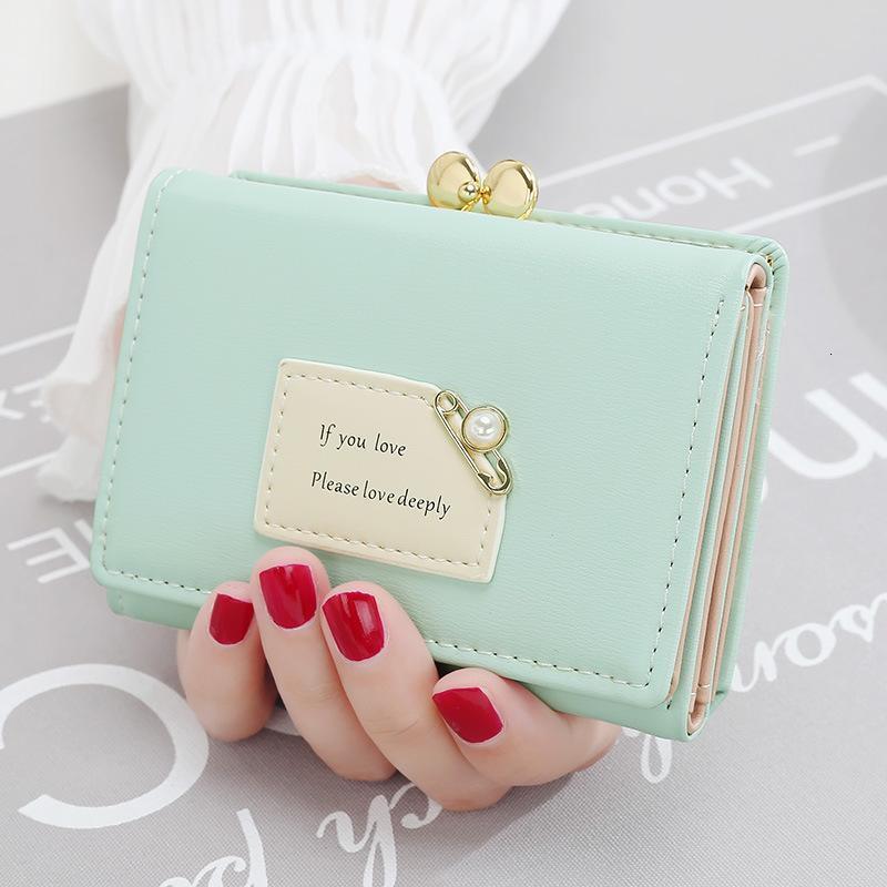 New Women s trend Short Designer Wallet Cheap Student Korean Edition Cute Off Multi wallet functional Wallet Mini Card Bag
