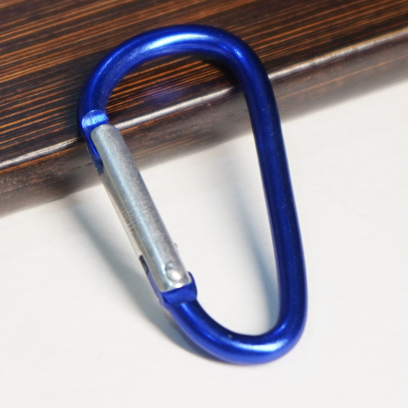 Heavy Duty 7mm Wire Carabiner Clip - D-Type Design Model 8 for Outdoor Activities