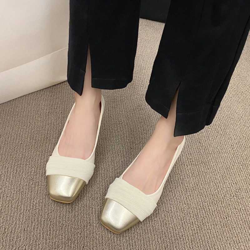 French Fashion High Heel Mary Jean Sandals Womens Shoes Popular In Spring 2024 Skirts Thick Heel Black Gold Sandals WomanLX241014