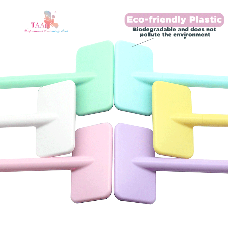TAA Pet Comb Professional Dog Flat Pin Comb Eco-friendly Plastic Comb for Dog Multi-coloured Pet Universal Hair Tool Cat Brush