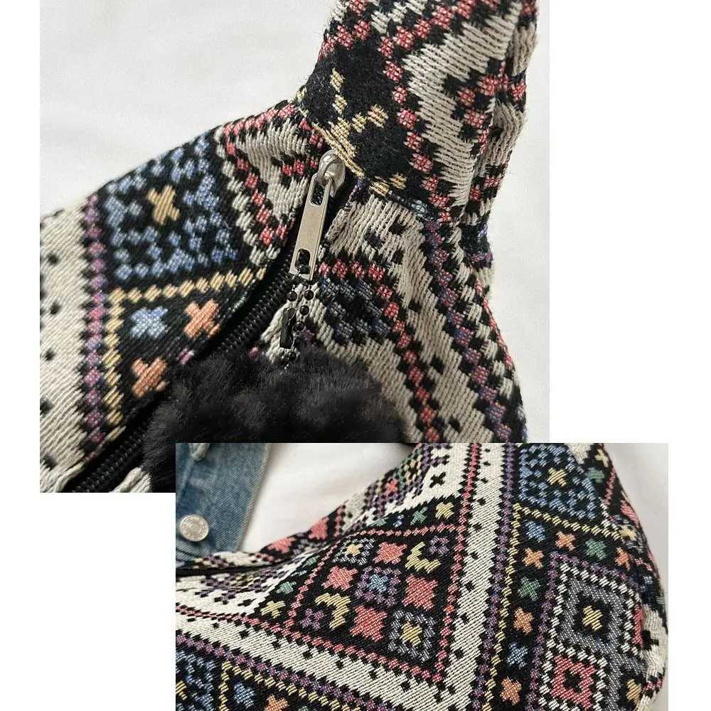 Canvas shoulder bag fashionable large capacity ethnic style underwear bag womens messenger bag M241014