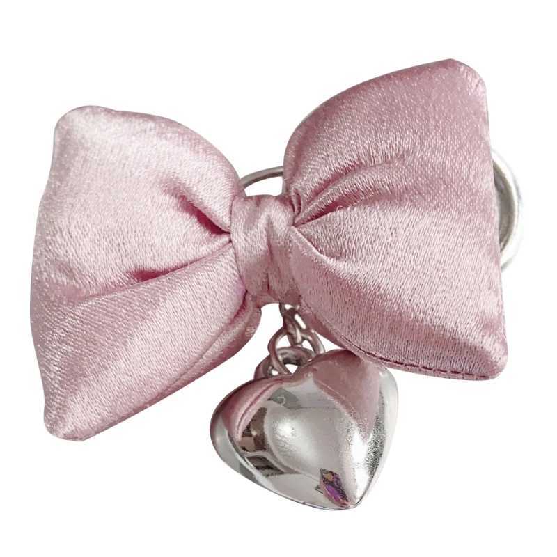 Cute bow keychain charm keychain charm simple phone leak proof hanging rope decoration perfect gift for friends Y241014