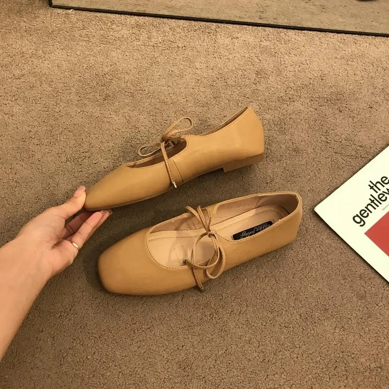 Casual Flats Comfortable Soft Boat Loafers Ballerina Shallow Round Toe Ballet New Flat Shoes Women Slip On Side 241014