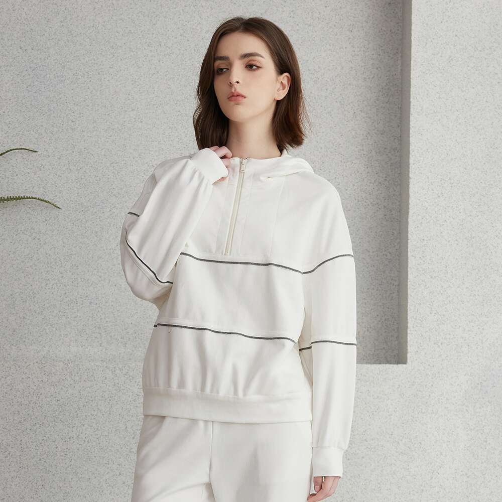 Women's Wear Pullover Zip Cotton Blend Ladies Clothes Women's Clothing Sweatshirt Hoodies For Women