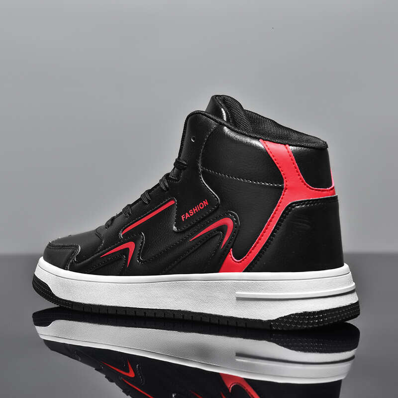 Brand Mens High-top Casual Boys Basketball Non-slip Tennis Comfortable Leather Sports Shoes Unisex Sneakers