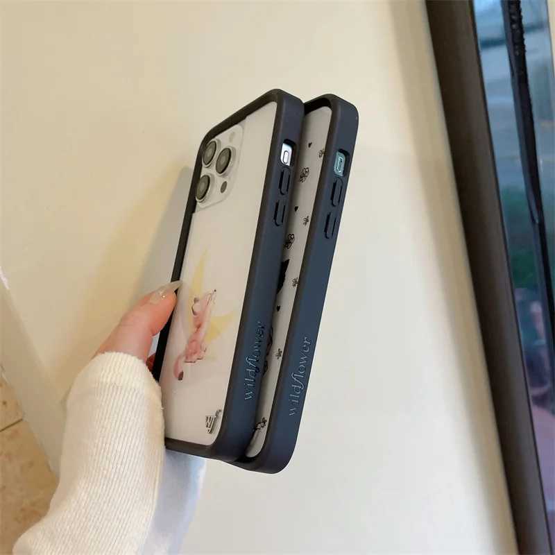 New Arrival Wildflower 3D Animal Skunk Fox Phone Case iPhone 16 15 14 13 12 Pro Max Plus 14 Pro 15 Pro Fabric WF Cute Cartoon Cover Funda Z241012