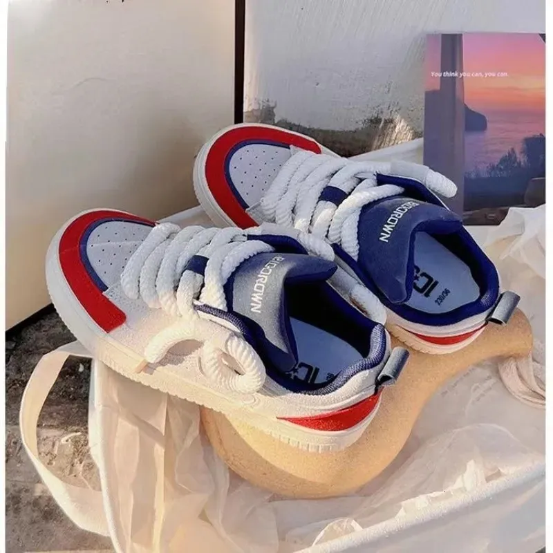 2024 NEW Sneakers Womens Sports Brand Casual Vulcanized Spring Woman Flats Ladies Shoes High Quality 240611 241122