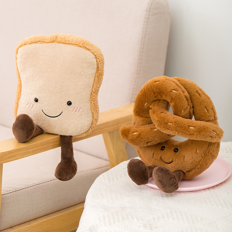 Jelly Cat Bread Doll Creative Soft Cute Little Doll Backpack Pendant Bedroom Ornaments Children'S Birthday Gift