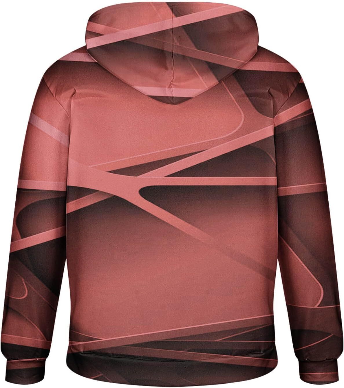 Hoodie for Mens Womens Hoodies for Men Graphic, Fashion 3D Printing Long Sleeve Pullover Tops Streetwear Fall Clothes Graphic Trendy Fashion