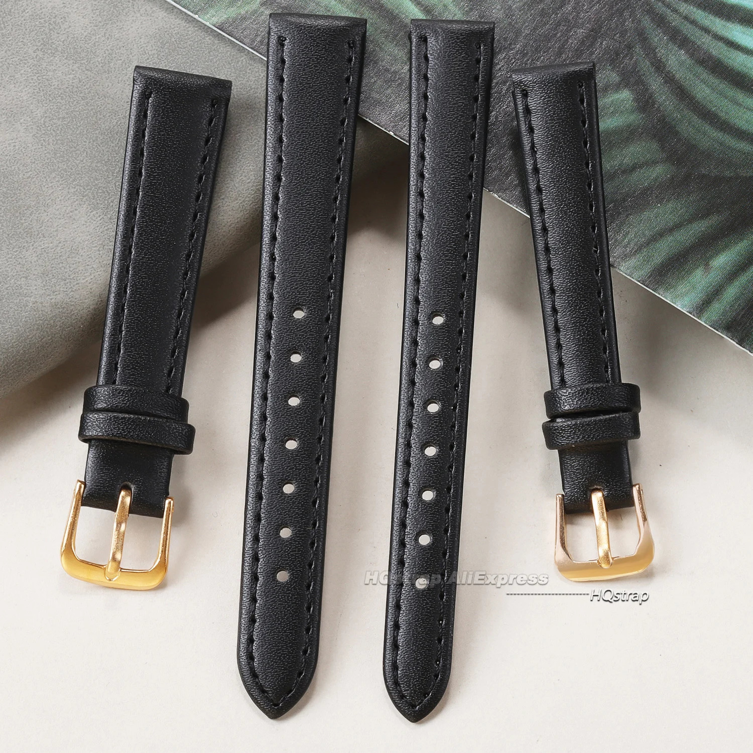 PU Leather Watch Band 12mm 14mm 16mm 18mm 20mm 22mm 8mm 10mm Thin Watchband Wrist for Women Men Waterproof Bracelet Accessories 241010