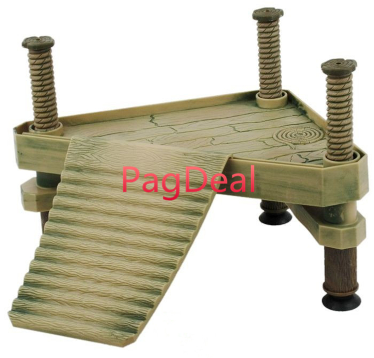 New High Quality Turtle Pier Pet Ramp Platform Frog Newts Basking Two Sizes L18.5CM L29CM