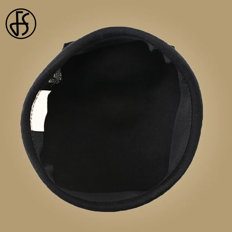 Fedora 100% wool black Pillbox hat elegant wedding felt for women Fedora hat derby tea party formal womens church hat 241011