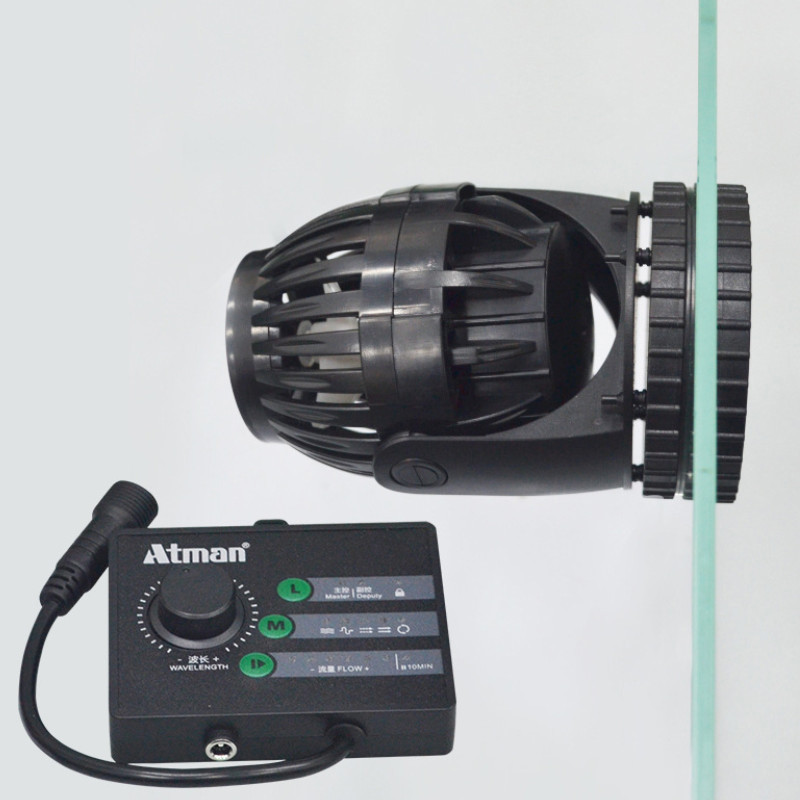 100~240V ATMAN Ultra Quiet Wave maker Aquarium Propeller Wireless Control Master/Slave Pump similar Jebao Jecod RW4 RW8 RW20 PP
