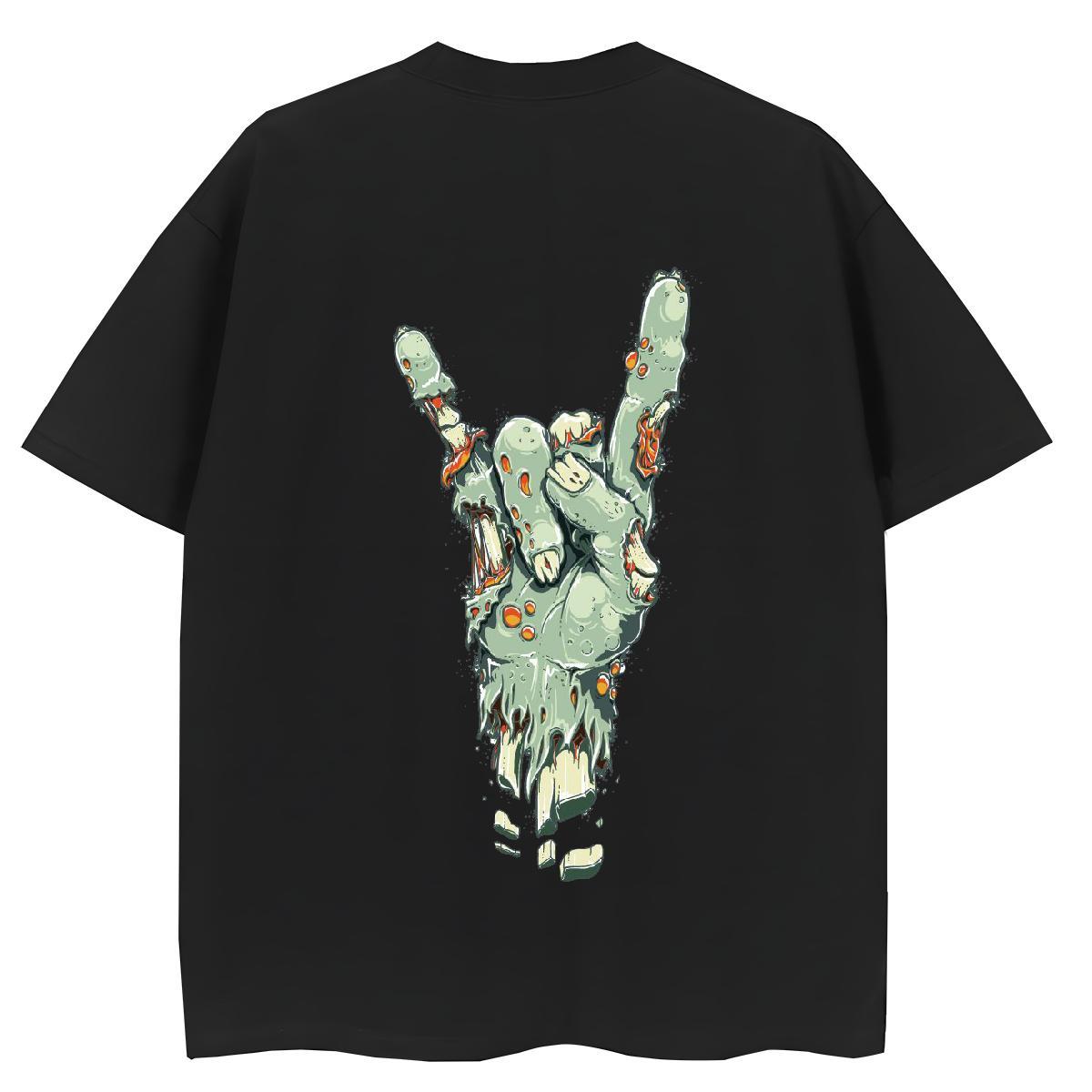 DIY T shirt 230g Cotton Breathable Casual hands Couples T Shirts High quality Anime Print Tops Shirt