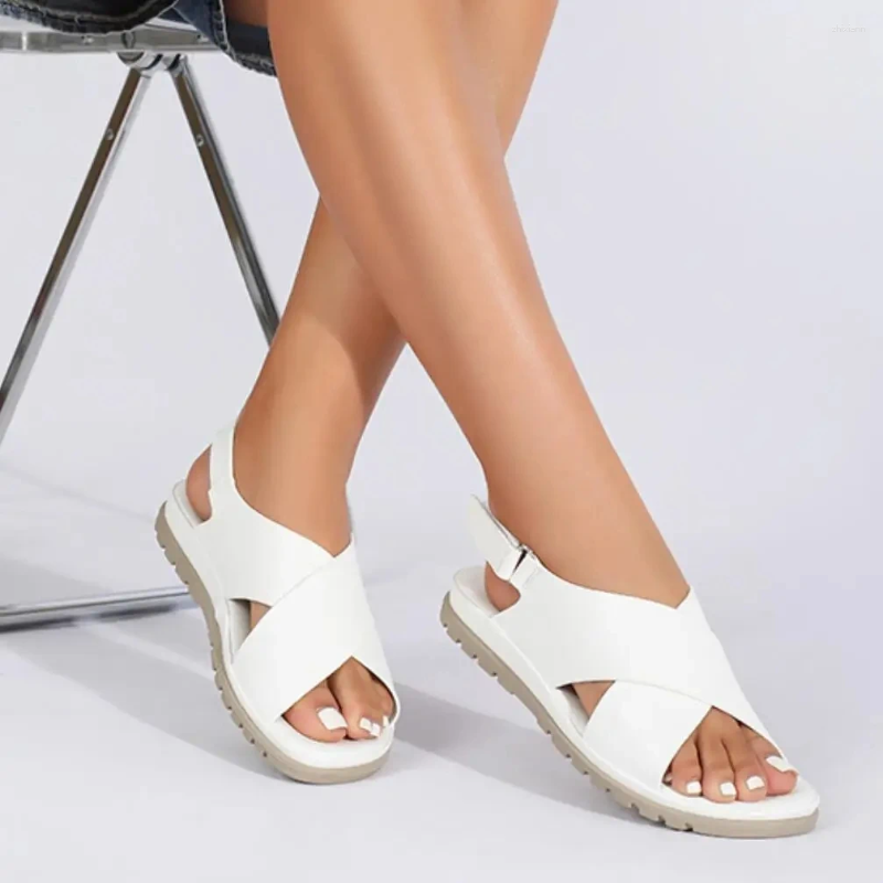 Sandals Women New Summer Shoes Open Toe Woman Breathable For Low Heels Fashion Lightweight Plus Size