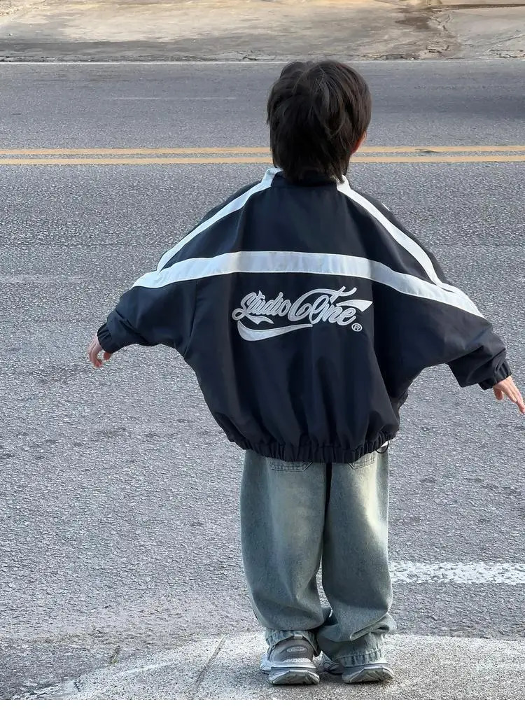 Autumn Spring Baseball Jacket Coat Kids Fashion Clothes for Teens Boys Zipper Children Outwear Coat 2-12 Yrs Baby Boy Clothes 241011