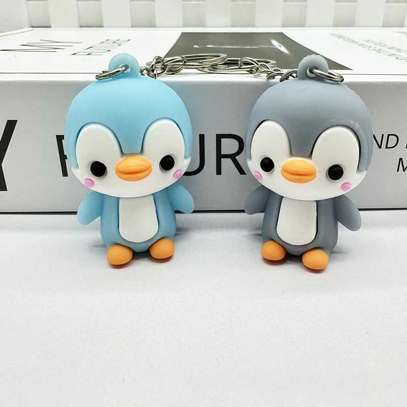Creative and cute little penguin car keychain pendant doll bag pendant blind box small gift cute keychain Y241014