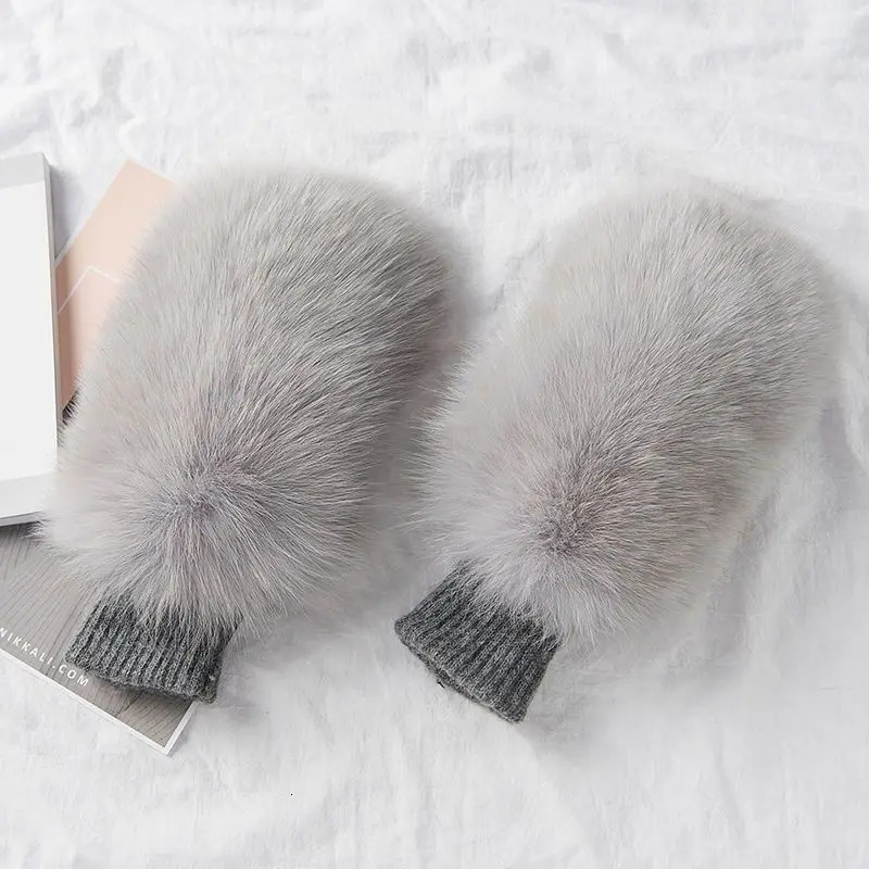 Winter Warm Leather Fur Gloves for Womens Fashion Real Outdoor Russian Thick Warmth 241009