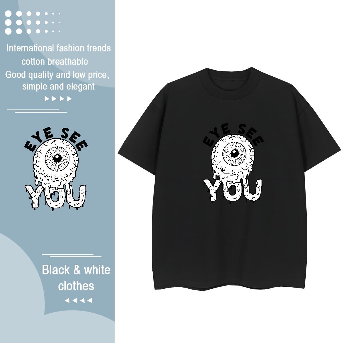 Classic T Shirt For Woman 230g Cotton Short Sleeve O-Neck Casual Daily Wear logo Unisex Tshirts Popular Customized Clothes